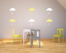 Umbrella Pattern Wall  Sticker